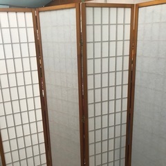 未使用　パーテーション  和　障子風　スクリーンの画像