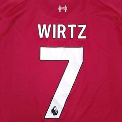 アディダス リバプールFC 25/26 ホームジャージー #7 ヴィルツ ユニフォーム プレミアリーグパッチ 4XL ADIDAS リヴァプールの画像