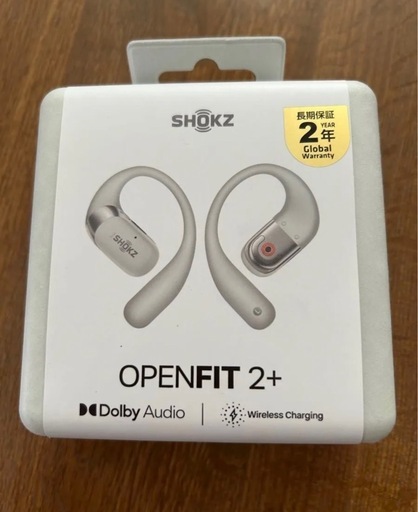 フラッグシップモデル　極美品　Shokz OpenFit 2+ オープンイヤー　ワイヤレス グレー