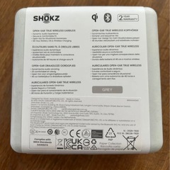 フラッグシップモデル　極美品　Shokz OpenFit 2+ オープンイヤー　ワイヤレス グレーの画像