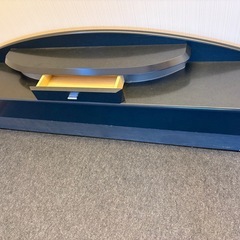 ベッドフレーム　ダブル　低床　ライト引き出し付の画像