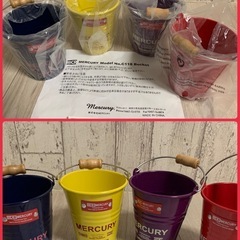 ❤️最終断捨離早い者勝ち❤️新品保管品　人気　アメリカン　マーキュリーミニブリキ缶　ブリキバケツ　1つ450円の画像