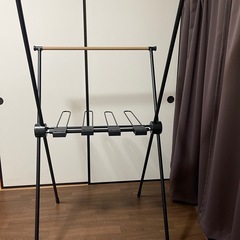 美品折りたたみＸ型物干しの画像