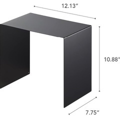 山崎実業　収納ボックス上ラック　2個　ブラック　の画像