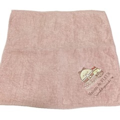 すみっコぐらし　とんかつ＆えびふらいのしっぽA　MaisondeFLEURタオルハンカチ　メゾンドフルールの画像