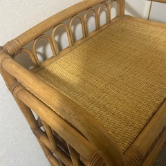 【ラタン4段チェスト】ナチュラル収納＊使用感ありのためお得価格の画像