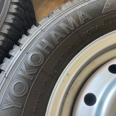 軽バン スタッドレス/鉄ホイール/キャップの画像