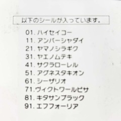 ヒーロー列伝コレクションシール グループB ウェルカムチャンスの画像