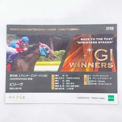 [50枚限定] 2022 EPOCH ビリーヴ BELIEVE ホースレーシング 2022下半期総集編 インサートカード エポック パラレル版の画像