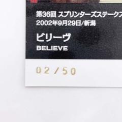 [50枚限定] 2022 EPOCH ビリーヴ BELIEVE ホースレーシング 2022下半期総集編 インサートカード エポック パラレル版の画像
