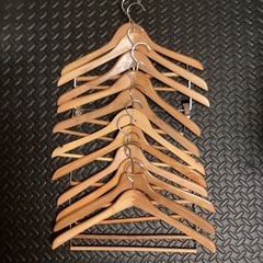 木製ハンガー 11本の画像