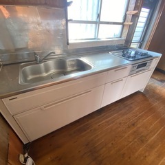 流し台　シンク　タカラスタンダード　ガスレンジ付きの画像