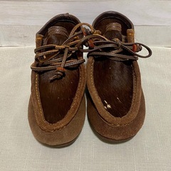 NORTH WORKS モカシン ブラウン 牛革 ヌバック 革靴　22.5cmの画像