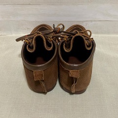 NORTH WORKS モカシン ブラウン 牛革 ヌバック 革靴　22.5cmの画像