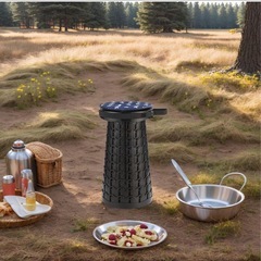 折りたたみ椅子 伸縮式 耐荷重400kg 軽量 クッション付 アウトドアの画像