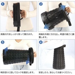 折りたたみ椅子 伸縮式 耐荷重400kg 軽量 クッション付 アウトドアの画像