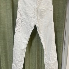 GOTCHA ガッチャ ロングパンツ 総柄 ホワイト系 サイズ：M ゴルフパンツ ストレッチ パンツ ホワイト ゴルフの画像