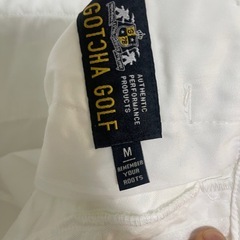 GOTCHA ガッチャ ロングパンツ 総柄 ホワイト系 サイズ：M ゴルフパンツ ストレッチ パンツ ホワイト ゴルフの画像