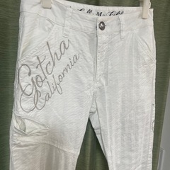 GOTCHA ガッチャ ロングパンツ 総柄 ホワイト系 サイズ：M ゴルフパンツ ストレッチ パンツ ホワイト ゴルフの画像