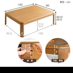 【値下げ11/30まで】こたつセットの画像