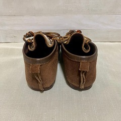 ノースワークス モカシン ハラコ レザーシューズ 茶系　22.5cmの画像