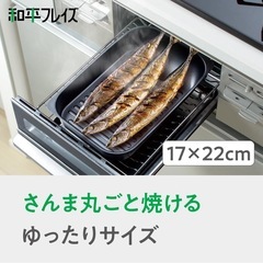 和平フレイズ(Wahei freiz) グリルパン 17×27cm 鉄 魚焼きグリルを有効活用! ランチーニ RB-1570の画像