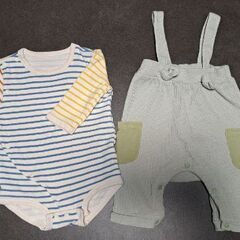 ベビー服 ロンパースとズボン 60~70の画像