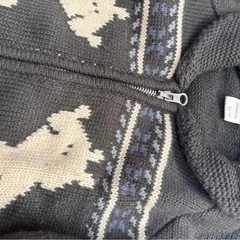 OUTDOOR トレーナー（90）、futafutaカーディガン（95）帽子セットの画像