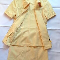 ROPÉ  レモンイエロー ジップアップスカートセットアップ 半袖 ミニ丈 サイズMの画像