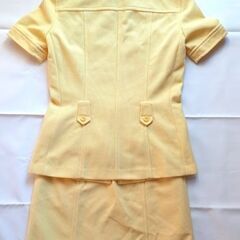 ROPÉ  レモンイエロー ジップアップスカートセットアップ 半袖 ミニ丈 サイズMの画像