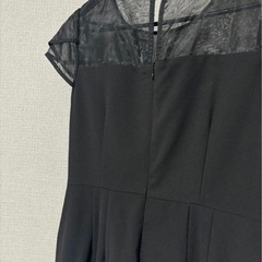 結婚式　二次会　パーティ　ドレス　ワンピース黒ブラックお呼ばれの画像