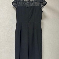 結婚式　二次会　パーティ　ドレス　ワンピース黒ブラックお呼ばれの画像