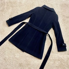 INDIVI アンゴラ混ショールカラーウールコート 40サイズ　Lサイズの画像