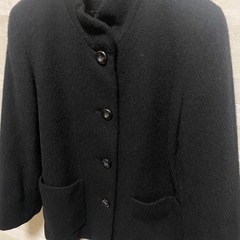SAVS ウール アルパカ混 ショートコート ジャケット 黒 9号　Ｍサイズの画像