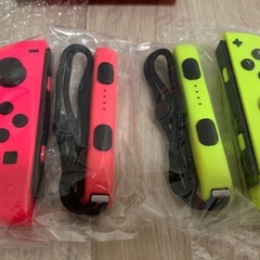 ❤️決まりました。断捨離❤️任天堂正規品　Joshinにて購入　Switchスイッチ　ネオンカラージョイコン2つセット　未使用新品保管品の画像