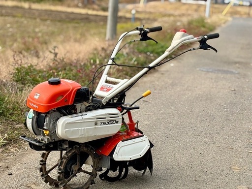 クボタ 管理機 TS350Wリコイル式 最大 3.5馬力 W車輪 耕運幅 200mm 耕運機 家庭菜園 作動品