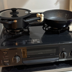 Paloma、パロマ、ガスコンロ、コンパクトガステーブル、 幅56cm、奥行44.7cm、高さ18cm、グレーの画像