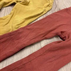 95サイズ イエロー レッド ボトムスセットの画像
