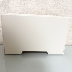 山崎実業(Yamazaki) マグネット 立体マスクホルダー ホワイト  タワー tower 玄関先 マスク収納 の画像