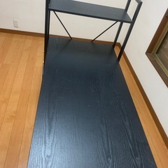 No1 「先着順」アイリスオーヤマ　ラック付きデスク　RDK-1042 BLACK×BLACKの画像