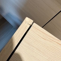 【未使用完成品】ニトリ　トイレ収納(トゥール ホワイトウォッシュ)の画像