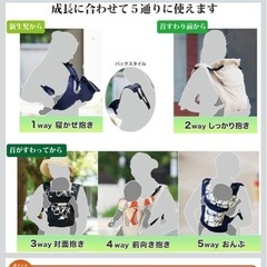 日本製　抱っこ紐　おんぶ紐　の画像