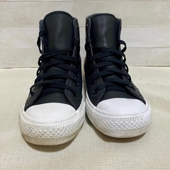 CONVERSE オールスター 合皮レザー ハイカット 23.5cmの画像