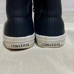 CONVERSE オールスター 合皮レザー ハイカット 23.5cmの画像