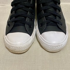 CONVERSE オールスター 合皮レザー ハイカット 23.5cmの画像