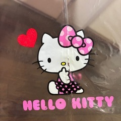 子供用　傘　キティちゃんの画像
