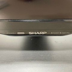 SHARP テレビ&リモコンの画像