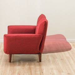 ニトリ　ソファ　NクラウンRE 赤色の画像