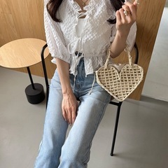 【新品】GRL 2wayハートカゴバッグの画像