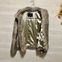 UNTITLED ラビットファーコート サイズ44 Ｌサイズの画像